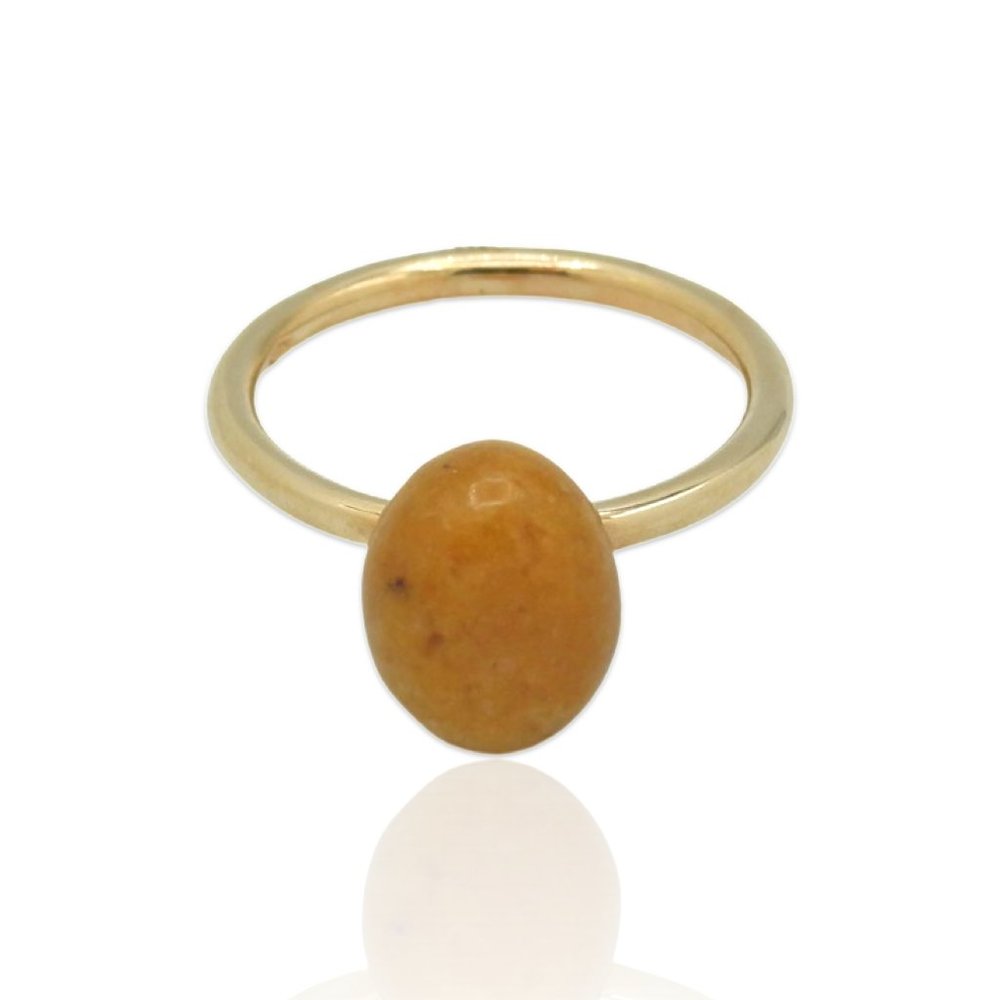 Superoro 18K Rose Gold Aventurine Ring